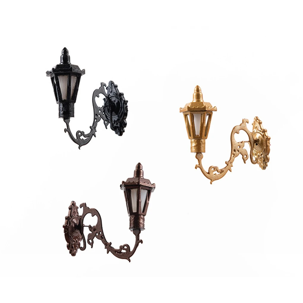 

Street-lamps Models Battery Operated Architectural Light House Layout Sand Courtyard Toy for Living Room Bar Restaurant Supply