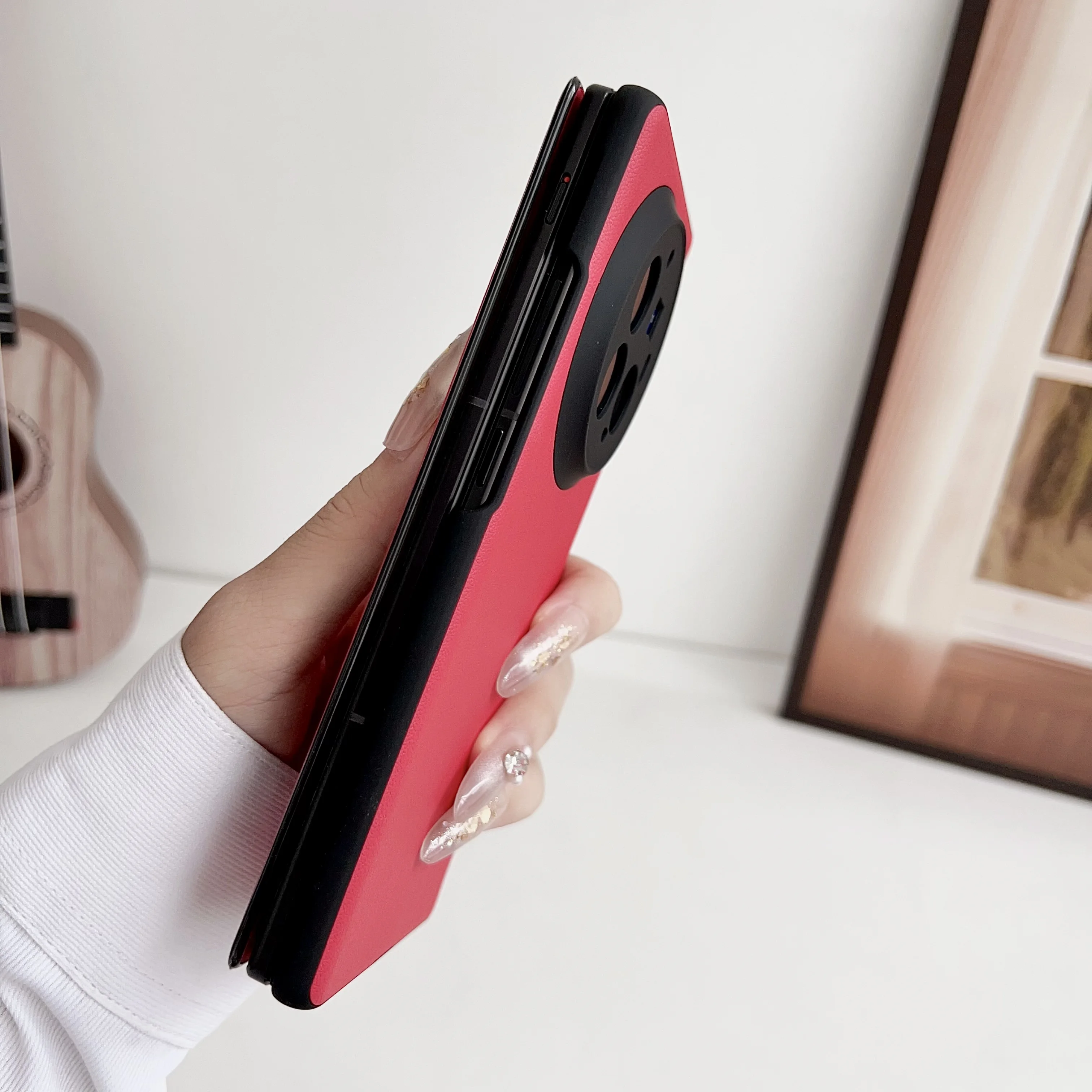 Premium PU Leather Foldable Protective Case - Full Coverage Book Style Cover