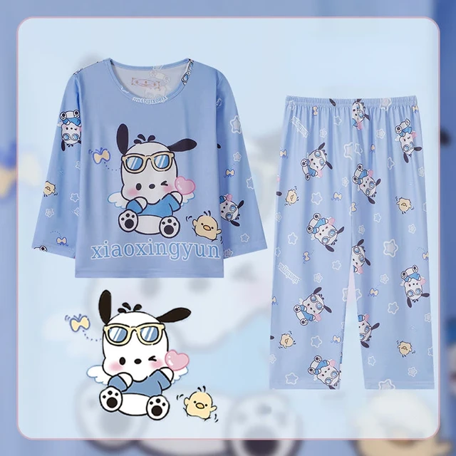 Lilo & Stitch-Conjunto de pijama para niños, camisón de manga larga con  solapa de dibujos animados, ropa de noche para bebés - AliExpress
