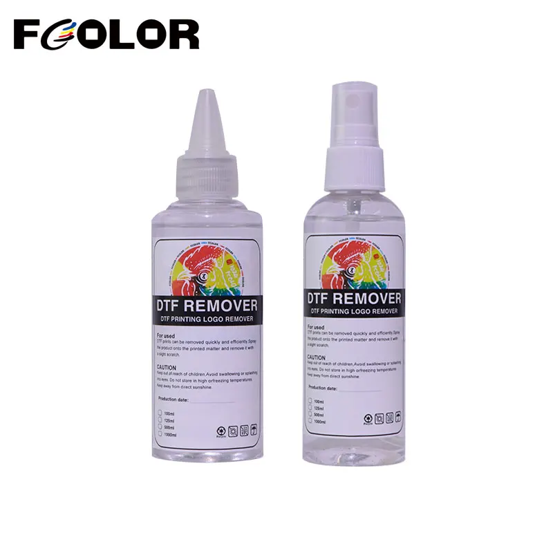 Fcolor 100ml DTF Remover Direct to DTF Transfer Film Printing Pattern Rapid Remover Adhesive
