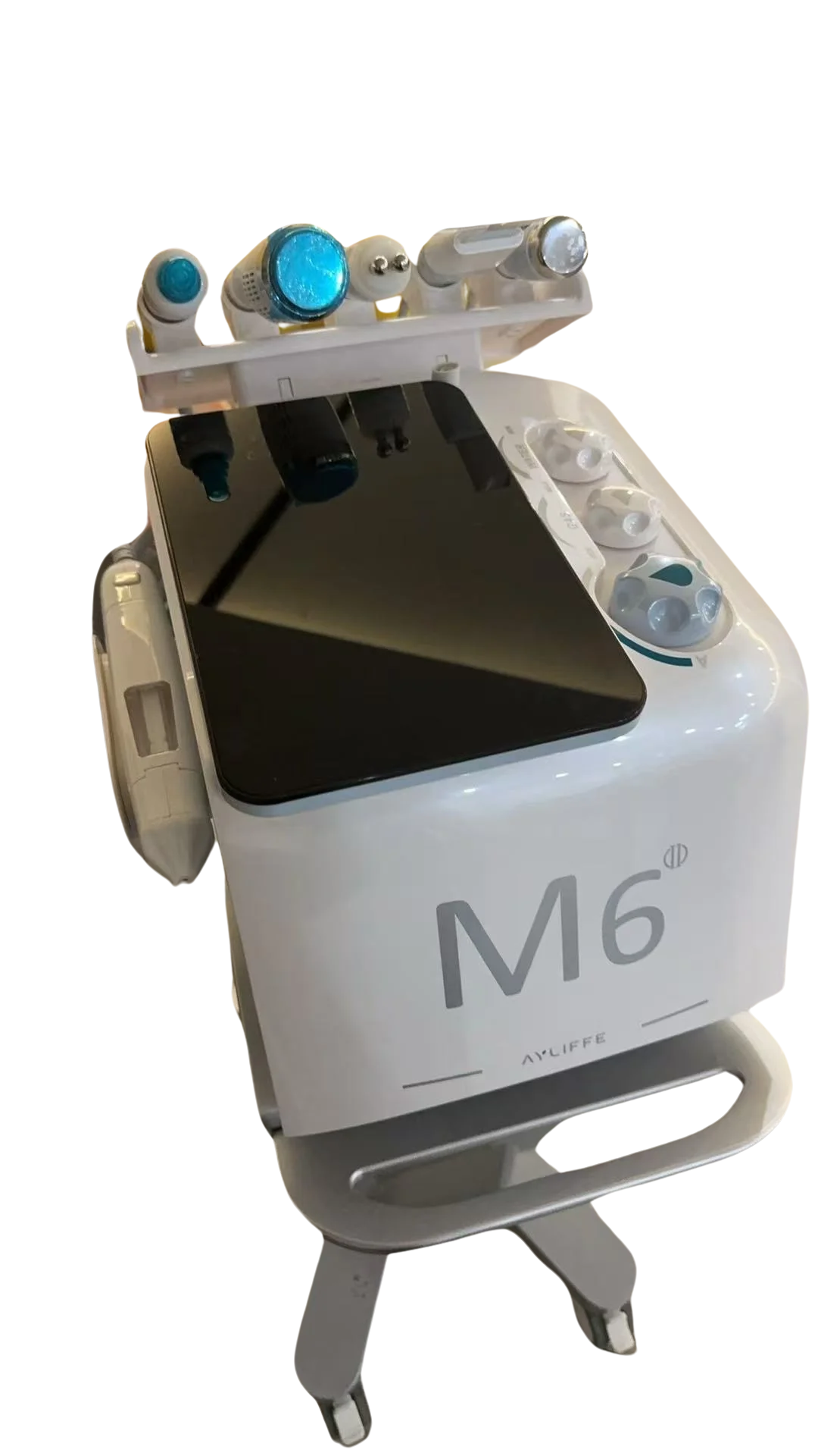 White M6 Portable 6 In 1 Hydro Dermabrasion Skin Rejuvenation Devices Hydra Face No Needle High Pressure Pen For Deep Cleansing