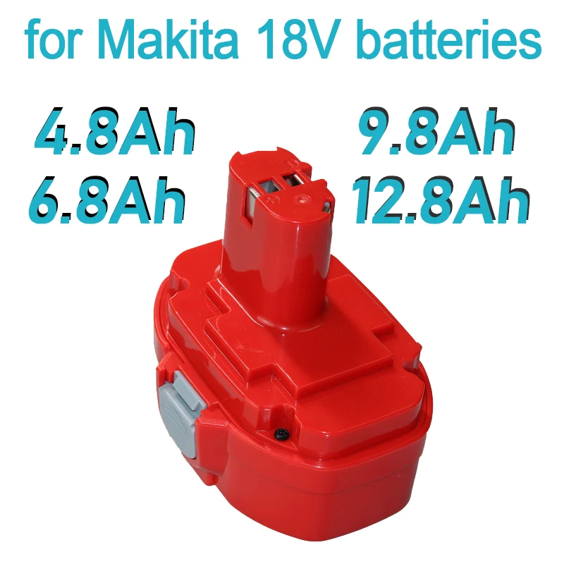 

18V 4.8Ah/6.8Ah/9.8Ah/12.8Ah Ni MH Replacement Bateria For Makita PA14 1422 1434 1435 1435F 1420 192600-1 6281D 6280D Power Tool