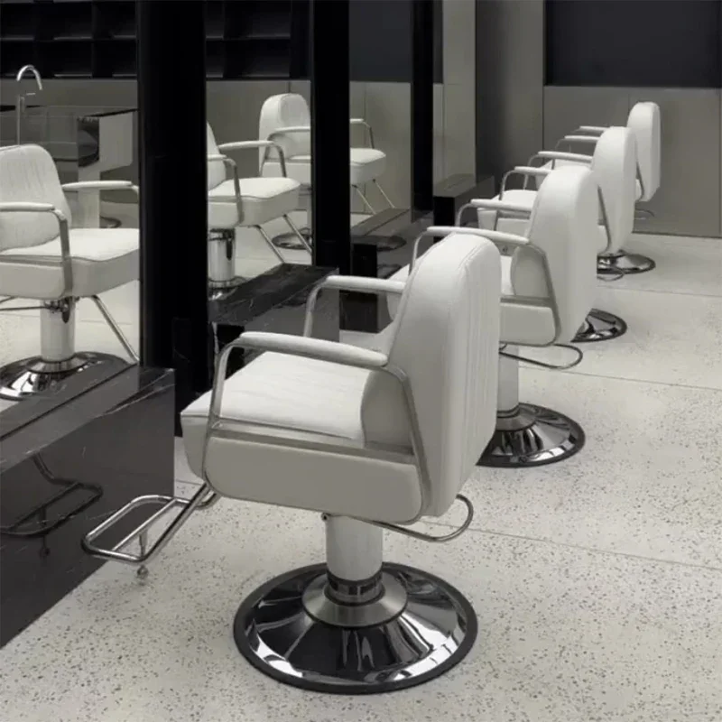

Hair Salon Swivel Barber Chair Lift Perm Shave Barber Chair Hair Dyeing Comfort Cadeira De Barbeiro Beauty Furniture GM212