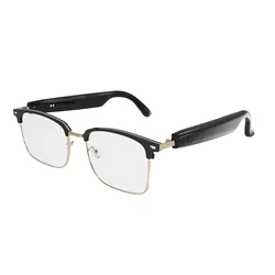 AI Smart Glasses with Color - Changing Lenses and Bluetooth (Black gold)