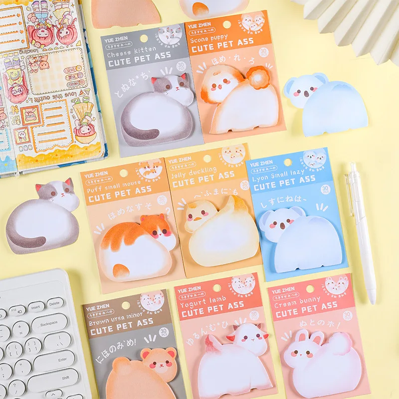

32 pcs/lot Kawaii Rabbit Bear Animal Memo Pad Sticky Note Cute N Times Stationery Label Notepad Post School Supplies