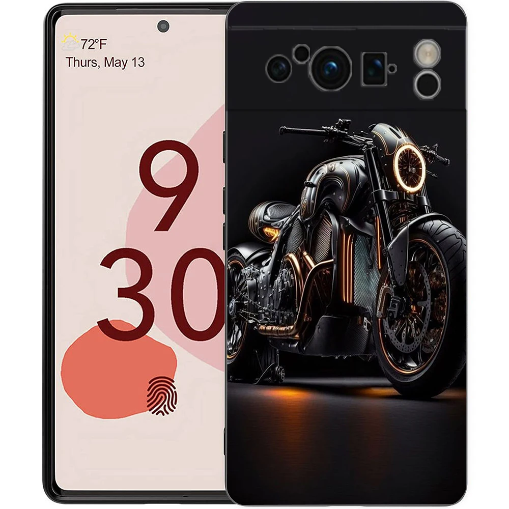 Shockproof Silicone Motorcycle Phone Case Cover - Durable Soft Shell Protective Cover