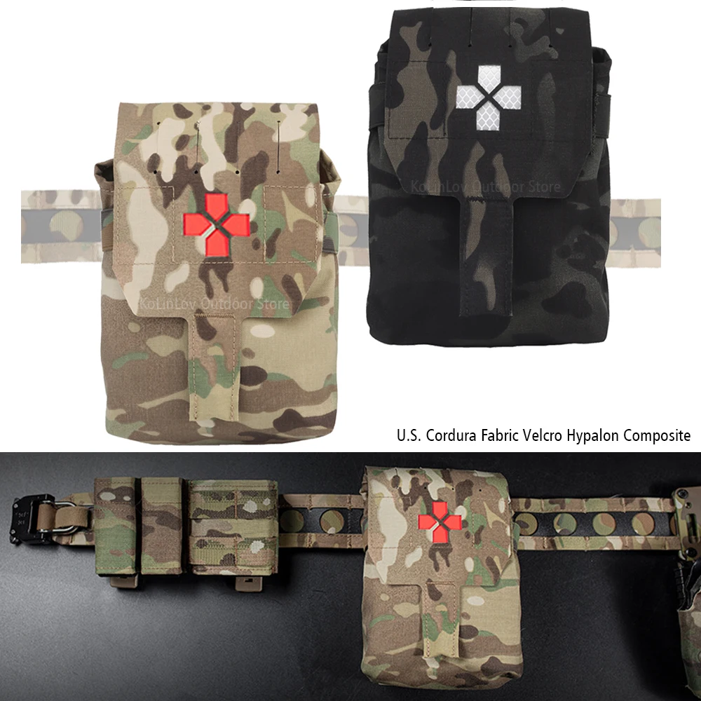 

Tactical Military Survival Pouch MOLLE Rapid Deployment First-aid Kit Hunting Outdoor Emergency Bag U.S. Cordura Fabrics