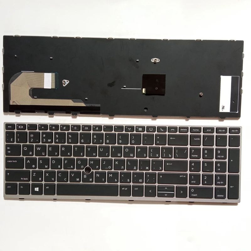 Clavier d'ordinateur portable US/RU/SP pour HP 850 G5 G6 855 G5 755 G5 750 G5 US clavier d'ordinateur portable rétro4.2 L14366-001