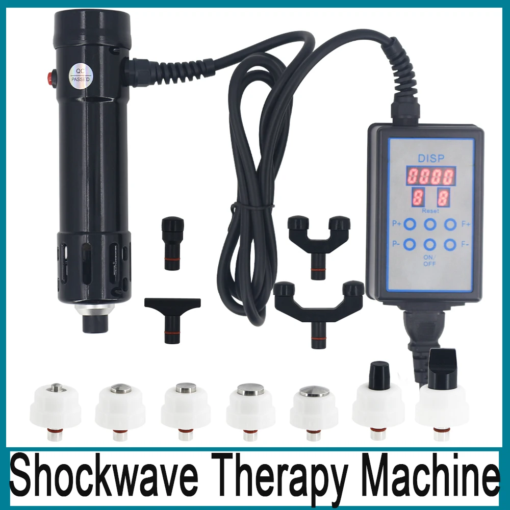 

Portable Shockwave Therapy Machine With 11 Heads For ED Treatment Foot Bone Pain Relief Shock Wave Equipment Chiropractic Tool