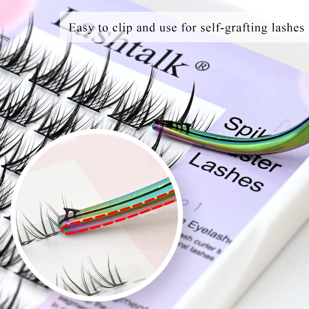 NAGARAKU D01 02 03 04 Lash Cluster Tweezers DIY Lashes Pink Tweezer Volume False Eyelash Extensions Lash Applicator Makeup Tools 2