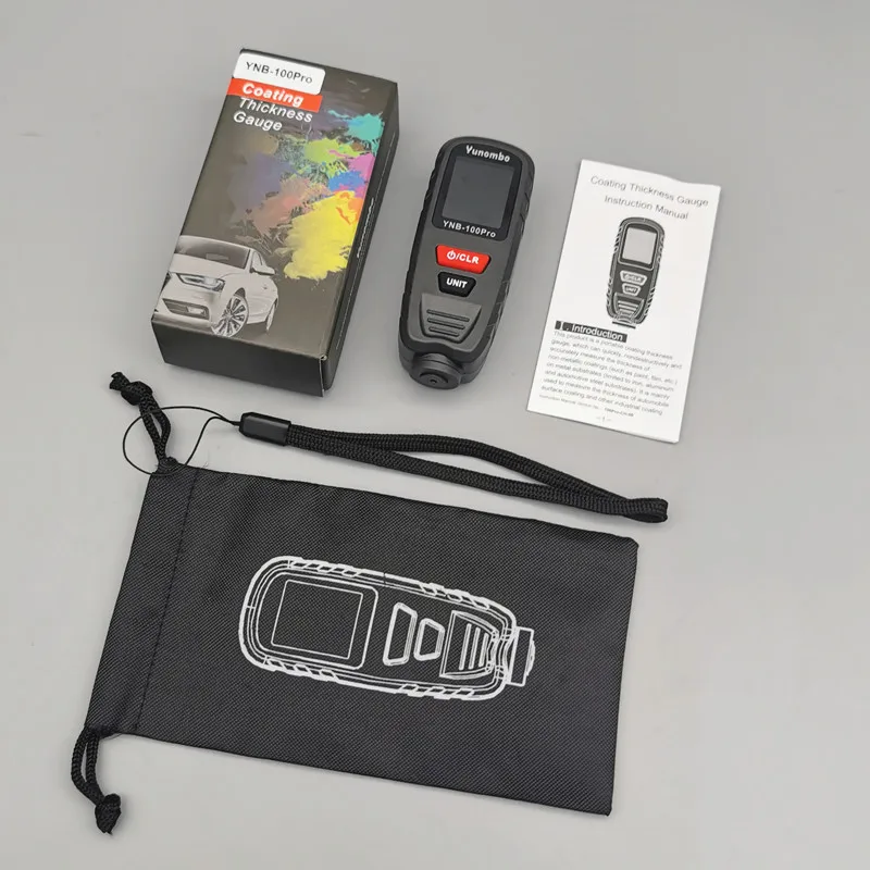 Yunombo YNB-100Pro Paint Coating Meter Thickness Gauge Car Paint Tester Mini Film