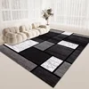 Nordic Geometric Rugs for Bedroom Large Area Carpets for Living Room Non-slip Flannel Cloakroom Mat Rectangular Soft Lounge Rug 2