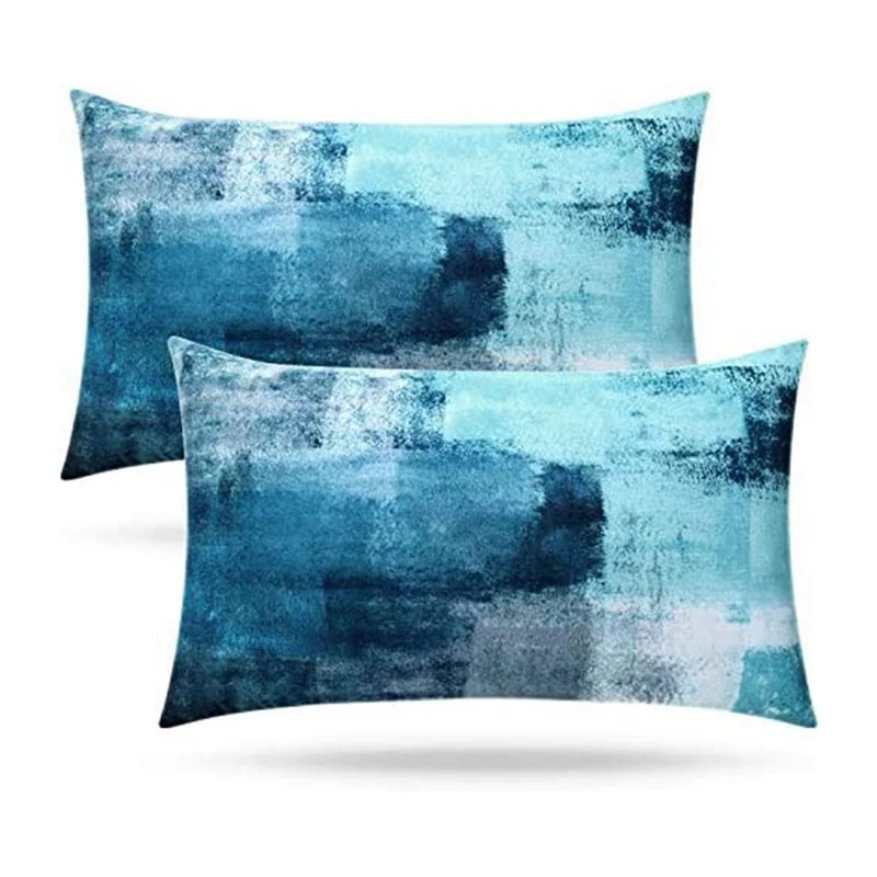 

Hot XD-Throw Pillow Covers Abstract Art Artwork Cushion Cover Soft Contemporary Decorative Pillow Cases For Bedroom Sofa