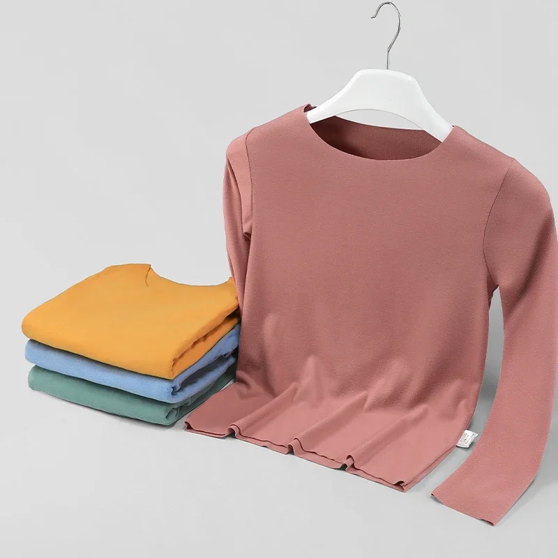 5PCS 아동용 보온 속옷 세트, 여아용 가을 겨울 베이스 레이어, 나이 많은 ..