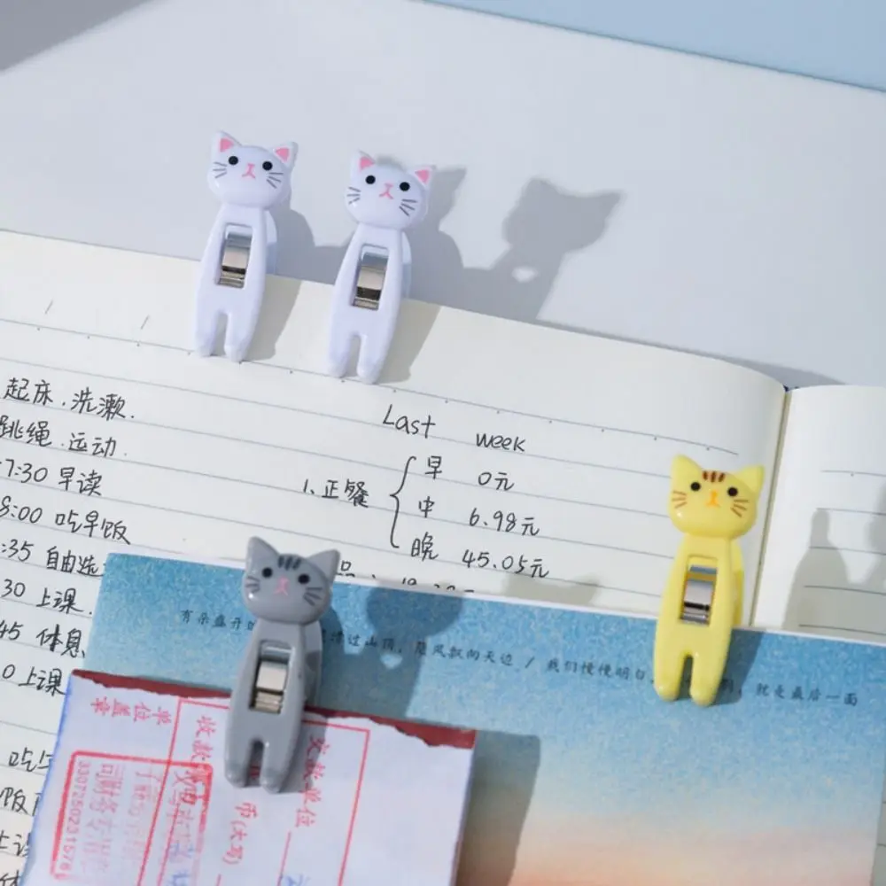 

6pcs Windproof Clothes Pin Clip File Organization Clip Animal Shape Multifunctional File Folder Desktop Organizer