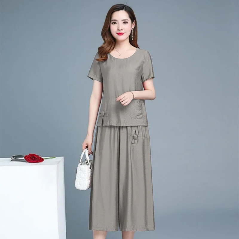 

Шифоновая одежда, брюки с широкими штанинами, укороченный топ, комплект из двух предметов, женский костюм, Новинка лета 2022, модный клубный костюм на день рождения для женщин