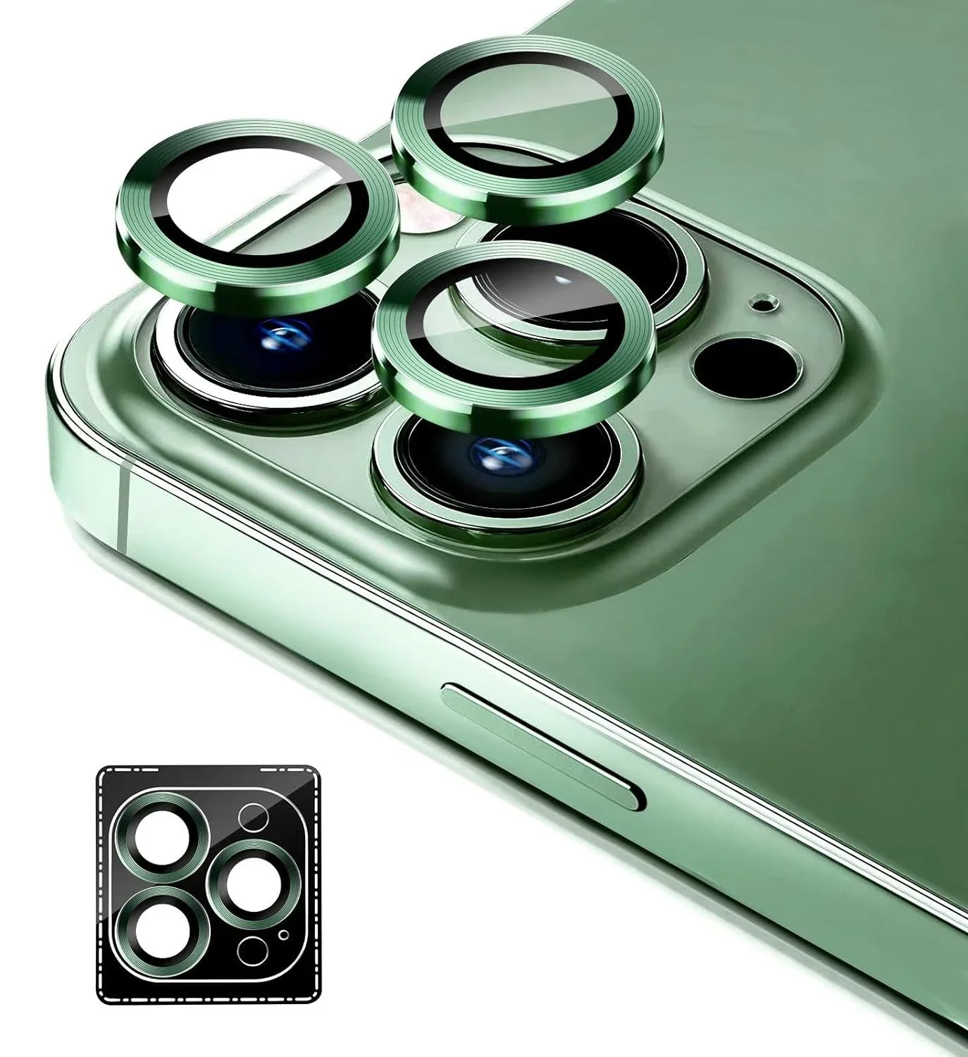 Premium Titanium Tempered Glass Camera Lens Protector Cover - 2-3Pcs Set