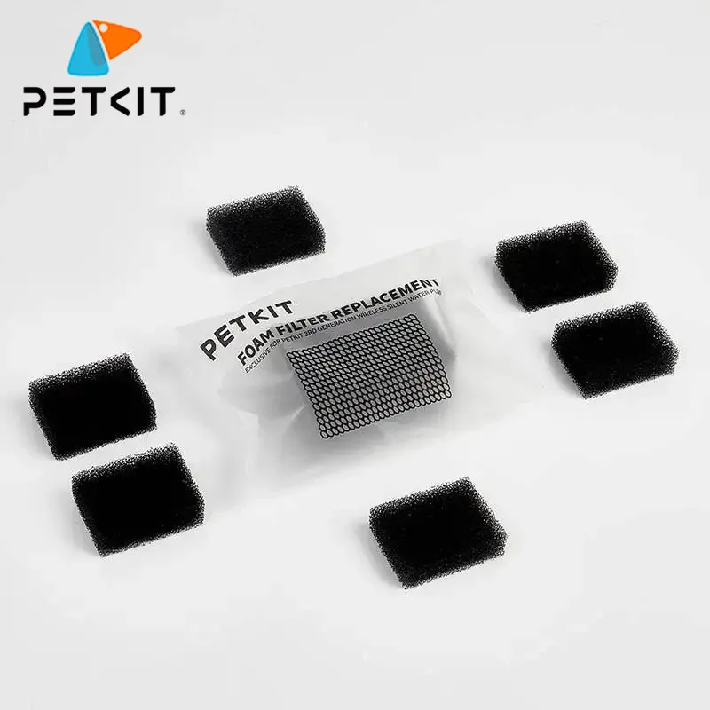 Pet Water Fountain Water Dispenser Filter Pet Fountain Filter PETKIT Replaced Foam Filters For Eversweet 3 Pro/Solo 2/Solo SE Wireless Pump Pet Water Fountain Replacement Pump Filter