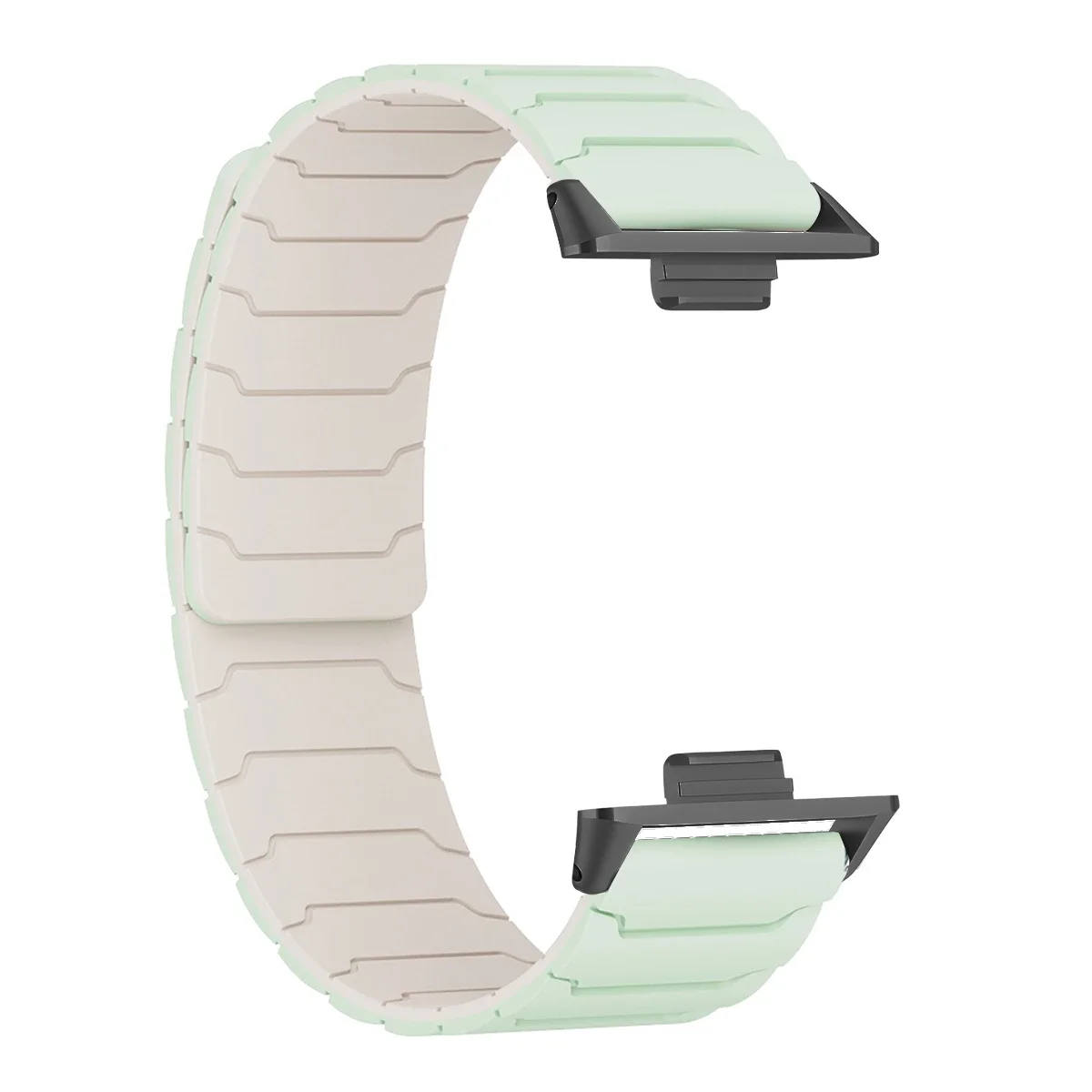 ตัวเลือกสินค้า สายซิลิโคนแม่เหล็กสำหรับ Mi Band 9 Pro 8 Pro รัดข้อมือระบายอากาศได้