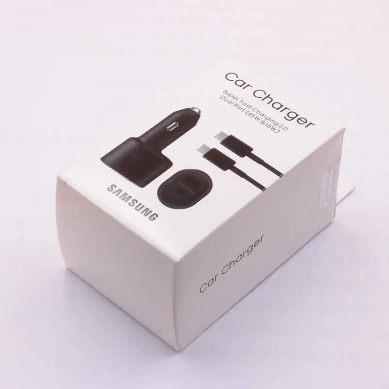 High-Power 60W Dual Port USB Type-C Car Charger with PD Super Charging
