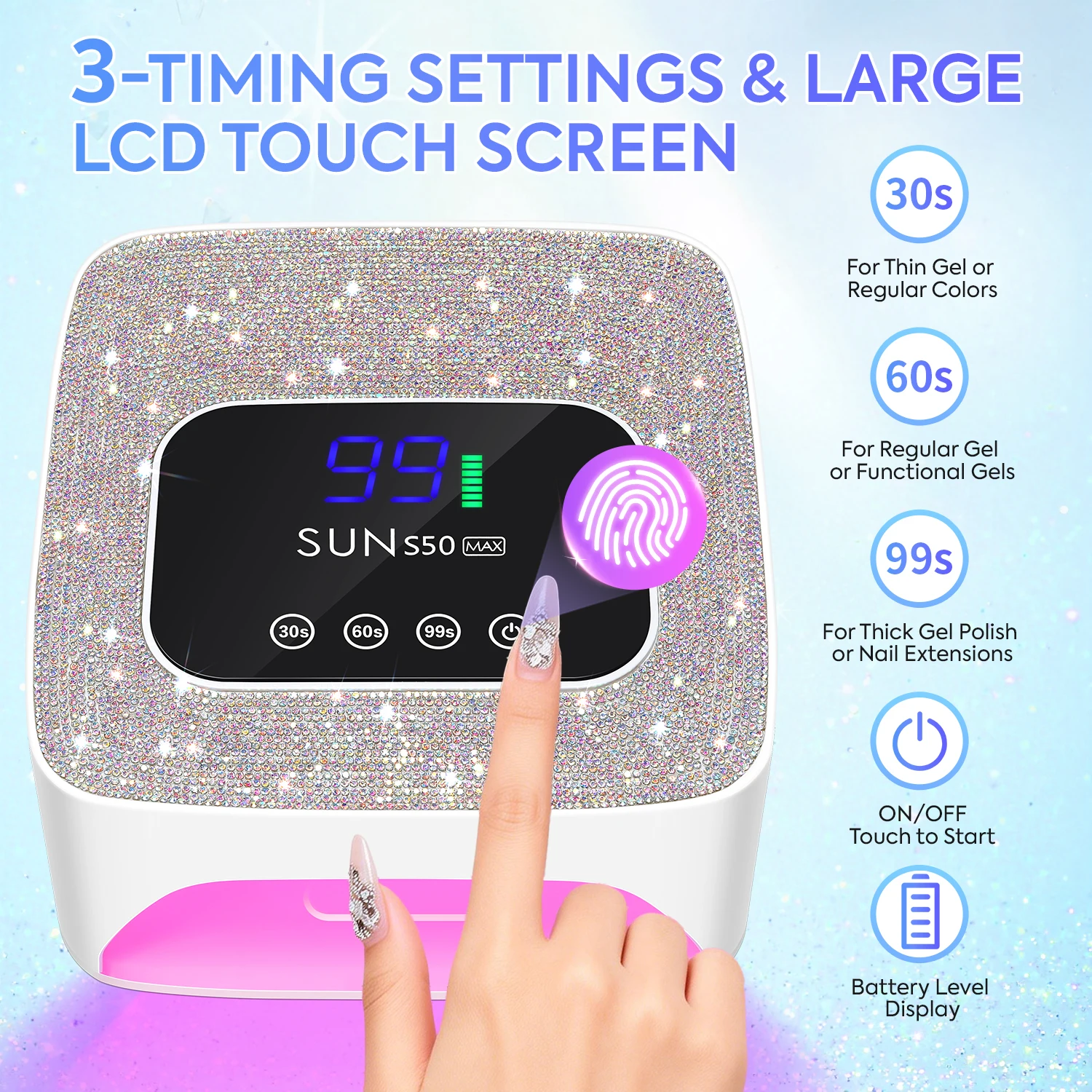 180W Cordless Nail Lamp 2