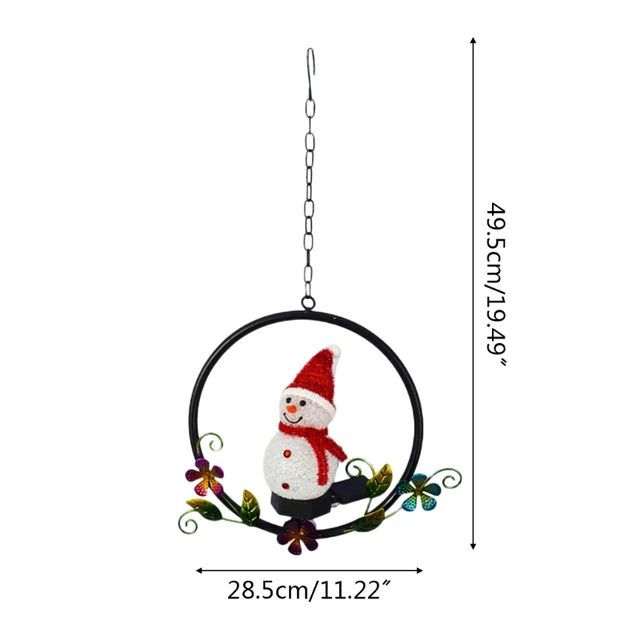 Led Napenergiával Működő Kerti Fényes Hóember Formája Vízbiztos Kültéri Függő Esküvői Party Tündér Fények Dekorációk - Image 6