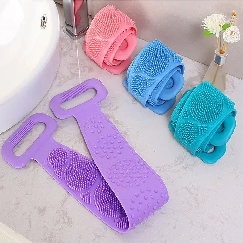 Silicone Body Exfoliating Brush Scrub Sponge