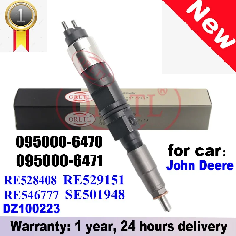 

095000-6470 095000-6471 INJECTOR FOR DENSO JOHN DEERE RE529151 RE546777 SE501948 DZ100223 ORLTL Diesel Genuine Fuel Injector