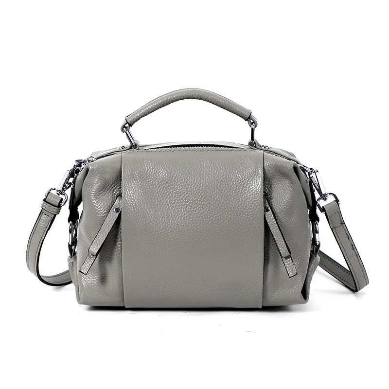 حقيبة جلدية أصلية للسيدات، بتصميم بسيط وعصري، تجمع...