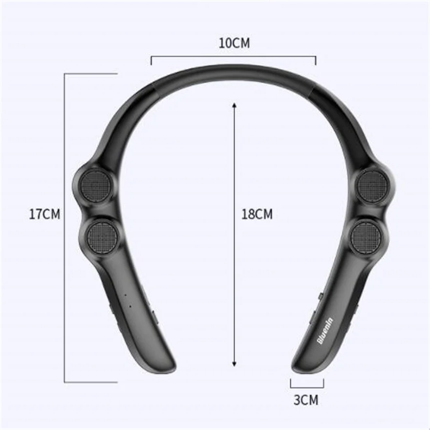 Portable Neck Hanging Bluetooth Speaker Wireless Stereo System_voghion.com