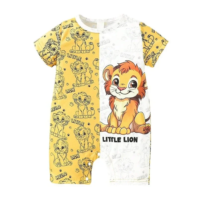 New Cotton Onesie Pajamas for Babies And Toddlers Short Sleeve Thin Model Summer Clothes for Boys And Girls Baby Rompers