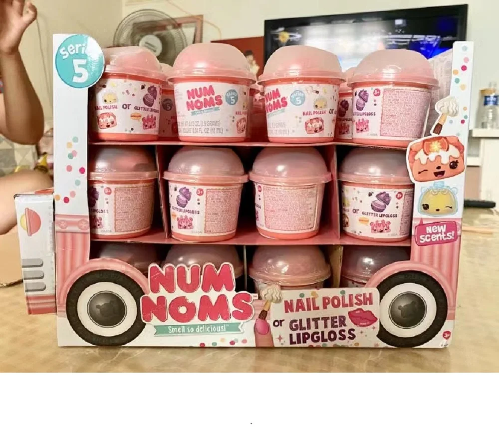 Num Noms series 5 Slime Surprise Toys for Girls Fluffy Slime Mystery Makeup Lip Gloss Smell Snackables Kawaii Dolls makeup toy princess pretend toys cosmetics set