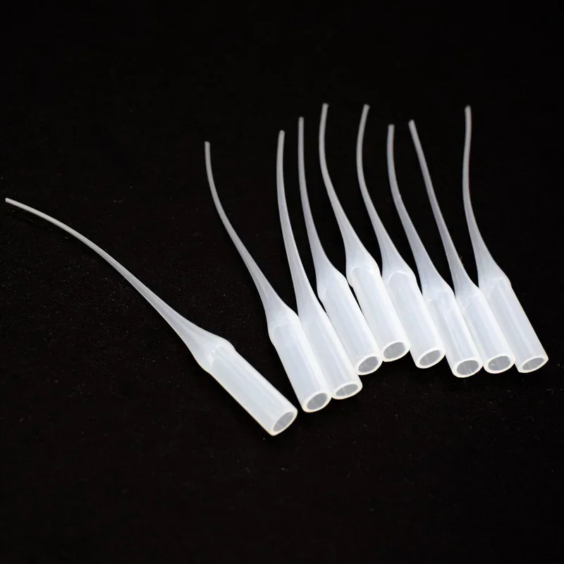 50PCS/pack Glue Micro-Tips Plastic Glue Bottle Tips Extender Precision Applicator Dropping Tube Nozzle For Crafting Lab plastic glue tips