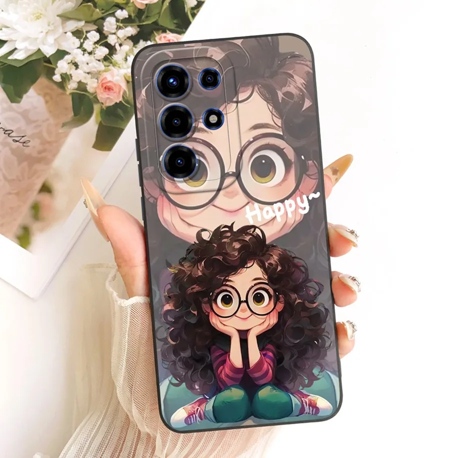 Floral Fashion Soft Silicone Bumper Phone Case in Pink