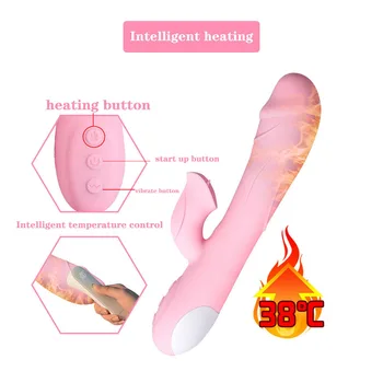 Dildo G Spot Clitoral stimulation Rabbit Vibrator Powerful Cunnilingus Orgasm Sex Toys for Women Lesbian Erotic Adult Toys 5