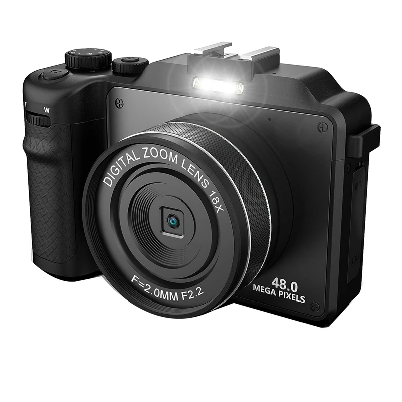 3In IPS Screen Digital Camera HD Digital Camera For Photography, Dual Cam Front And Rear With Autofocus Face Detect