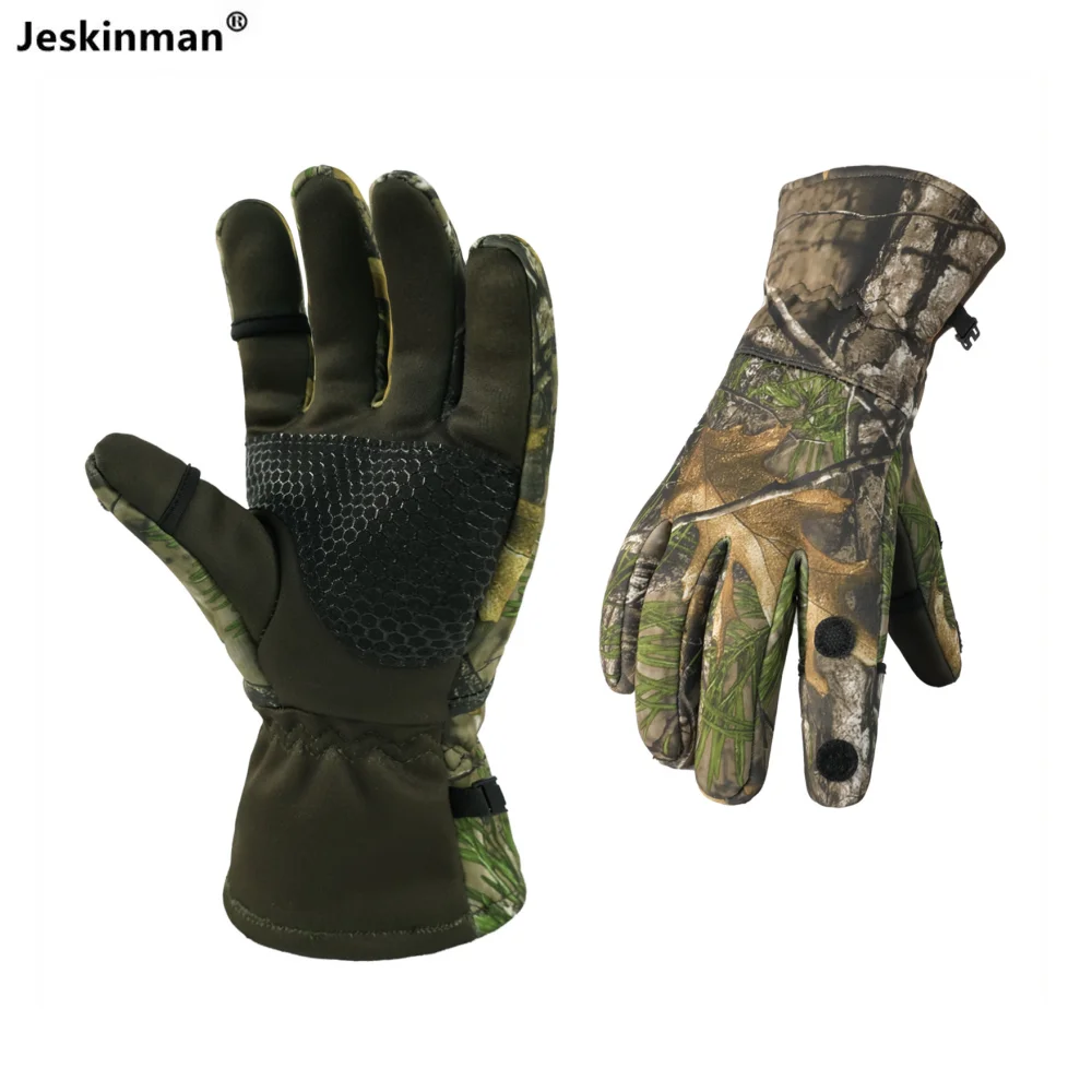 Gants de chasse camouflage thermiques imperméables - Confort hivernal pour pêche et randonnée
