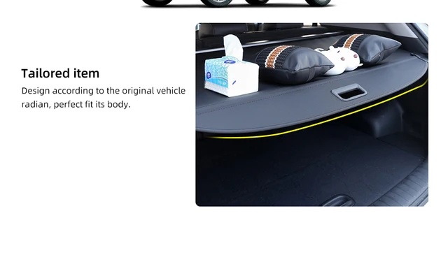 Copertura Bagagliaio Retrattile Per Dodge Caliber 2007-2012 - Tenda In Tela Nera - Foto 2