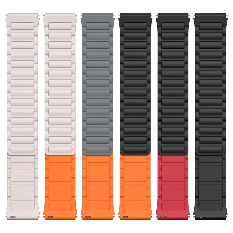 Magnetic Silicone Loop 22mm Wristband - Soft Replacement Strap