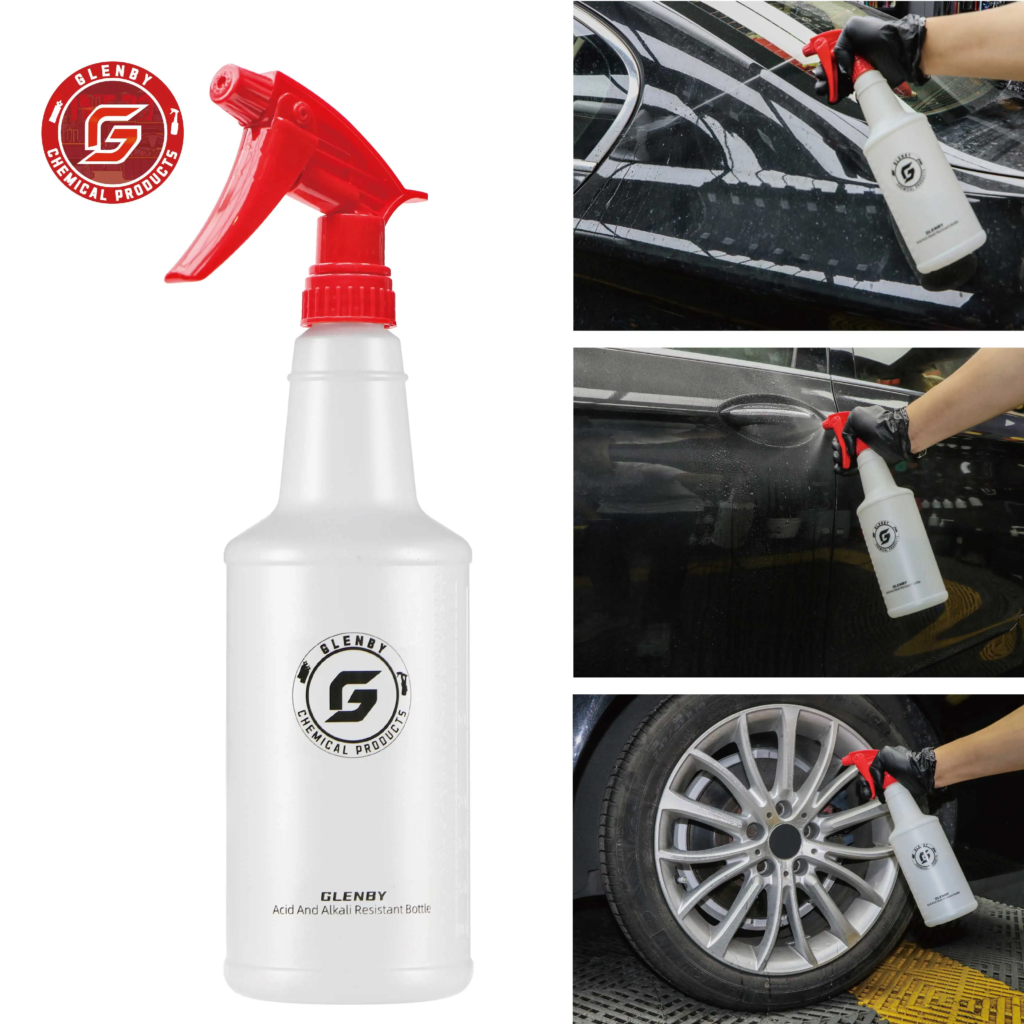 1-3 pcs Adjustable Trigger Sprayer Heavy Duty Sprayer Head Acid And Alkali Resistant For Auto Detailing Car Cleaning Home Garden 3