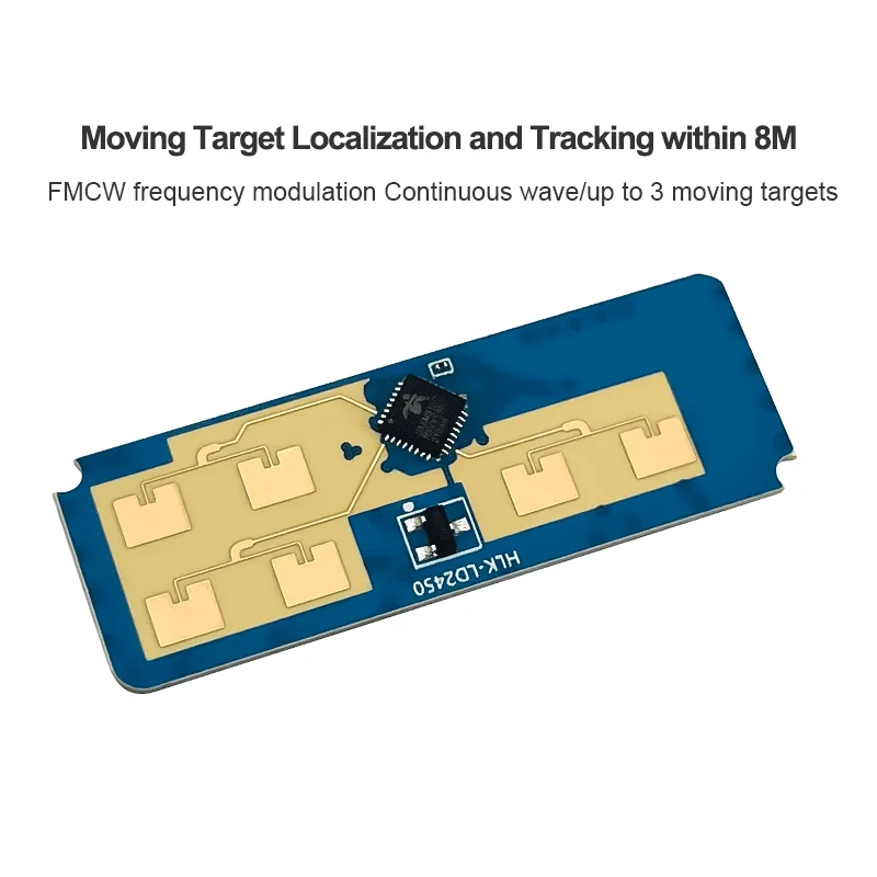 24G HLK-LD2450 MM Wave Human Body Motion Tracking Trajectory Radar Sensor Module LD2450 Sensing Distance 8M Smart Home