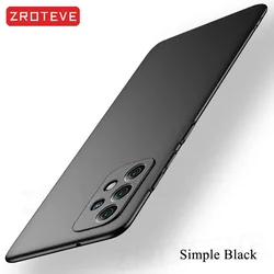 Zroteve Slim Frosted Hard PC Phone Case for Galaxy A23 (4G) (Simple Black)