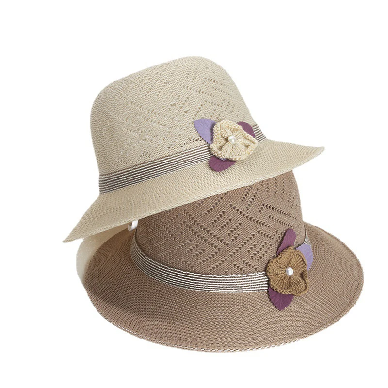 

Women Sunscreen Hats Sun Hats Ladies Panama Caps Wide Brim Straw Hat Summer Outdoor Beach Caps Hollow Breathable Bucket Cap