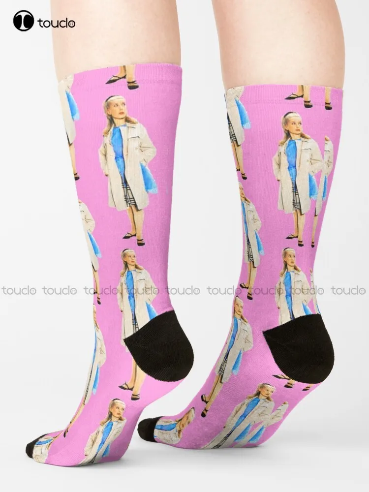 

Genevieve 2 Umbrellas Of Cherbourg Socks Halloween Socks Women Cartoon Comfortable Best Girls Sports 360° Digital Print Harajuku