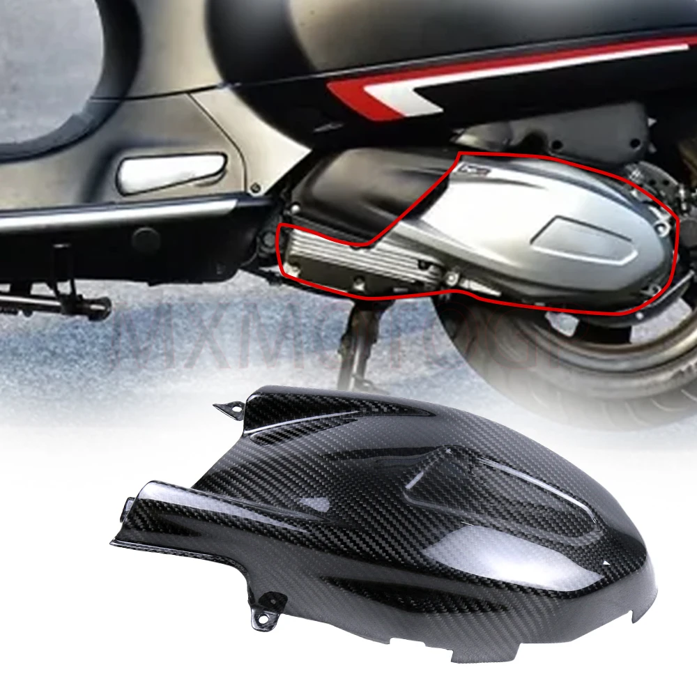 For Vespa GTS 300 HPE GTS300 HPE Accessories Engine Cover 100 Carbon