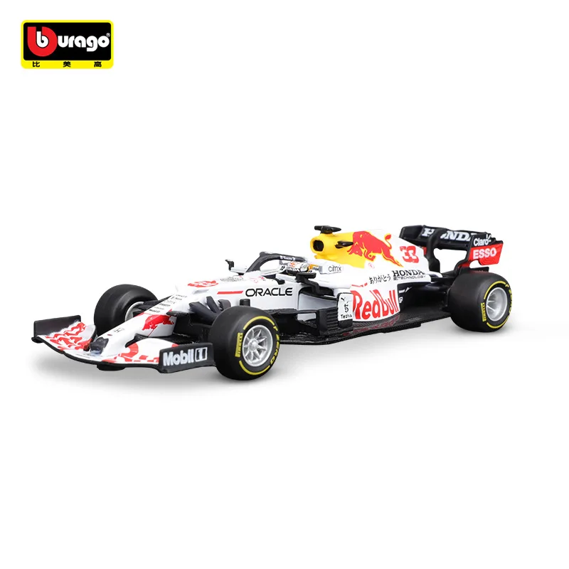Bburago 1:43 Red Bull Racing RB16B 2021 #33 MAX Verstappen Alloy Luxury Vehicle Diecast Cars Model Toy Collection Gifts
