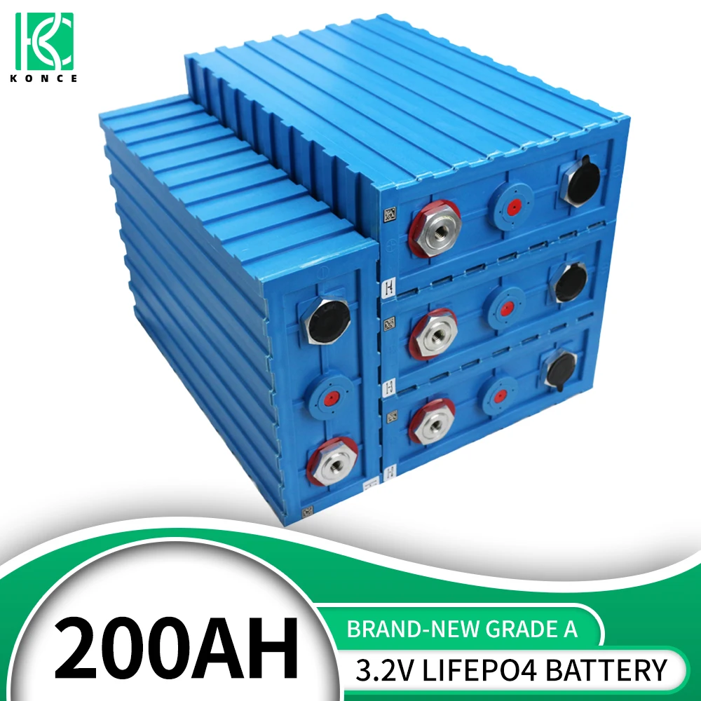 8PCS New 3.2V 200AH Lifepo4 Rechargeable Battery Pack Deep Cycle Lithium Iron Phosphate DIY Solar 12V 24V 48V EU US TAX FREE | Электроника