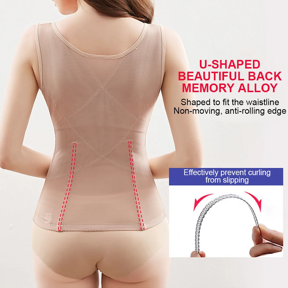 Waist Trainer Vest Body Shaper with Modeling Strap Women Tank Top Tummy  Control Shapewear Slimming Shirt Fat Burner Underwear