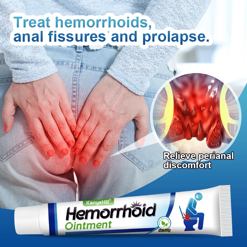2Pcs Hemorrhoid Ointment Treat Internal And External Hemorrhoid Anal Pain Itch Relief Cream Powerful Hemorrhoids Cream A1274