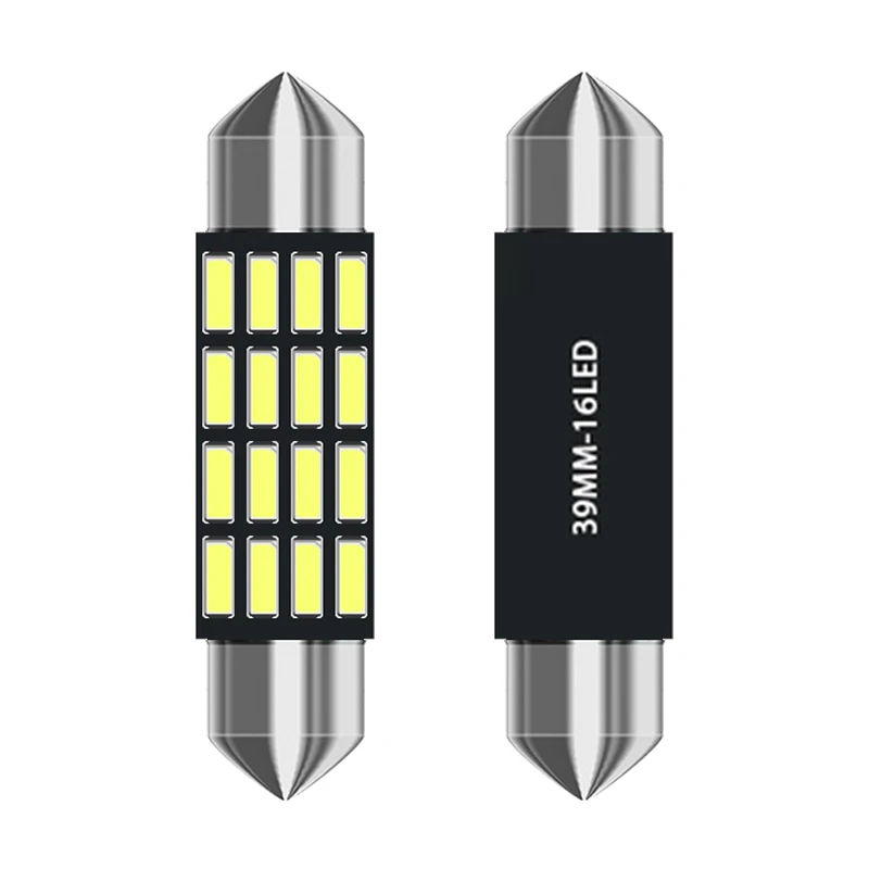 100Pcs ���� c5w LED 31 36 39 41 mm 16 led ���� 4014 SMD ���� ���� �ڵ��� ���׸��� ���� DC 12V